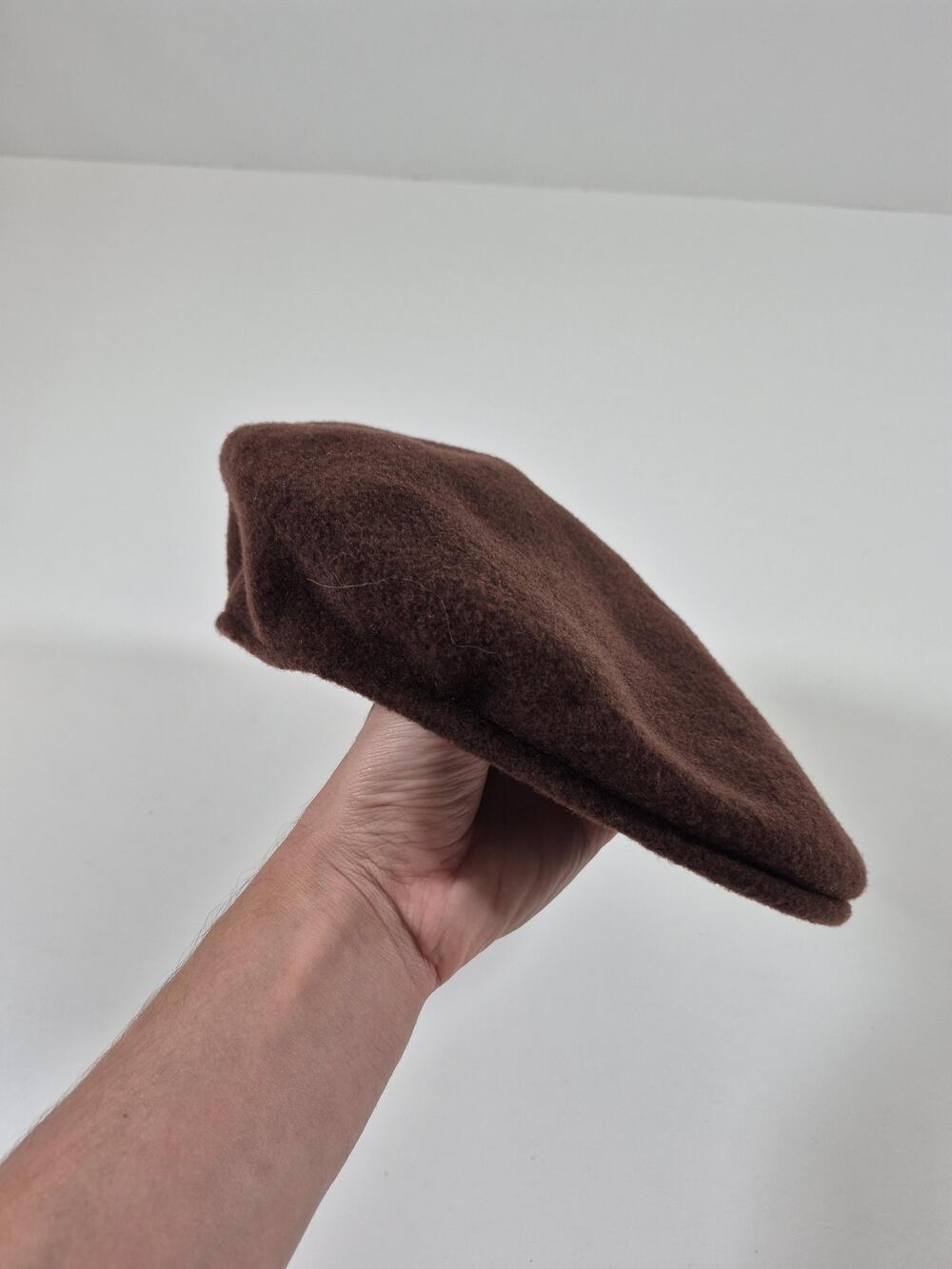VTG Kangol Hat Men's XL Brown 504 Wool Felt Flat Cap Lined Winter